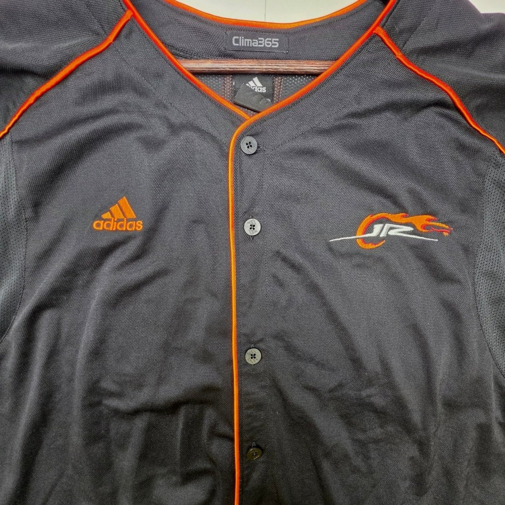 Adidas Dale Earnhardt Jr 88 NASCAR Jersey Mens XL Black Orange Clima365 Button - Picture 5 of 16